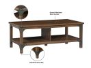 Coffee Table with 1 drawer "Elegant Walnut Coffee Table with Industrial Accents – Durable, Functional, and Stylish Centerpiece for Living Room"