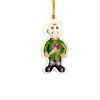 1pc Halloween Decor Horror Movie Character Sculpture Car Hanging Pendant Horror Decoration Funny Pendant Car Dwarf Pendant